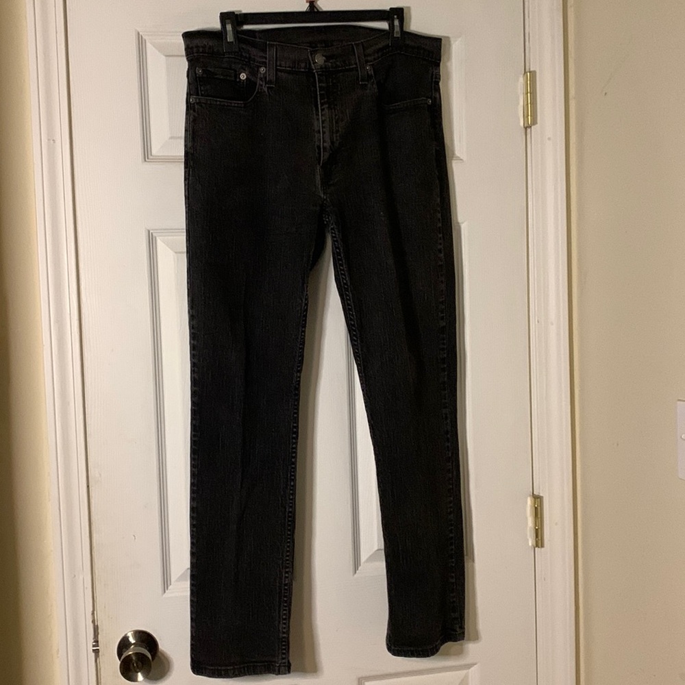 Levi’s 100% Cotton black jeans straight cut like new condition